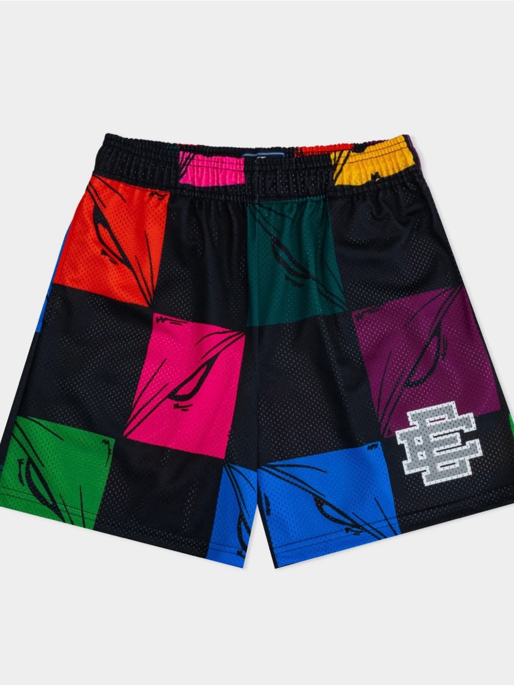 Eric Emanuel x Matty Boy Skittle 99 Eyes w/ Silver EE Shorts Size Large